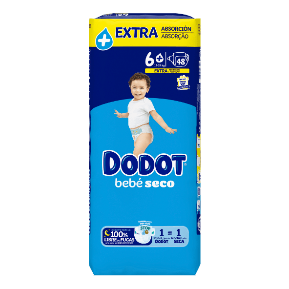 DODOT® - Pañales bebé seco talla 6