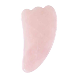 Piedra Gua Sha de cuarzo rosa