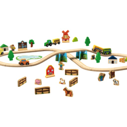 LUPILU® - Set de tren de madera