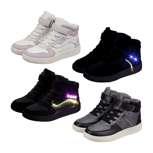 L&D® - Zapatillas altas con luces