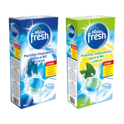 MISTER FRESH® - Pastillas limpiadoras para WC