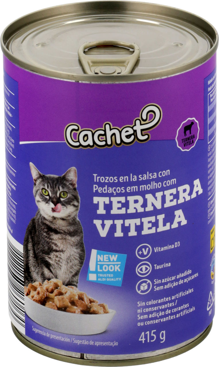 CACHET® - Trozos en salsa para gatos de ternera