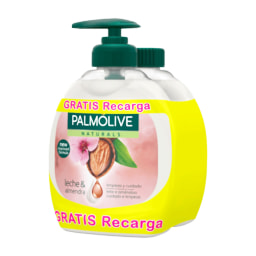 PALMOLIVE NATURALS® Jabón líquido de manos leche y almendras