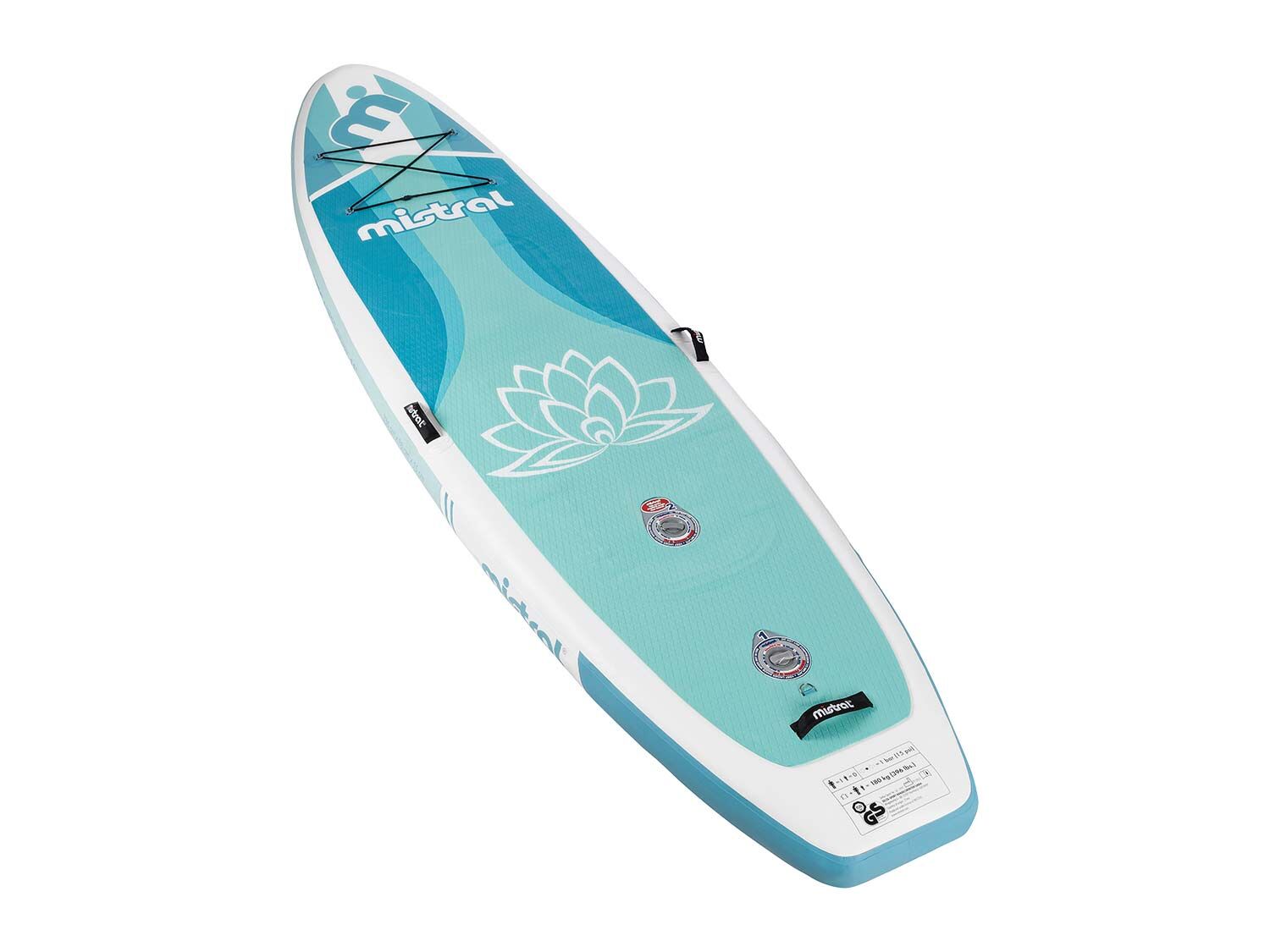 MISTRAL® Tabla hinchable de paddle surf de travesía de doble cámara 386 x  81 x 15 cm