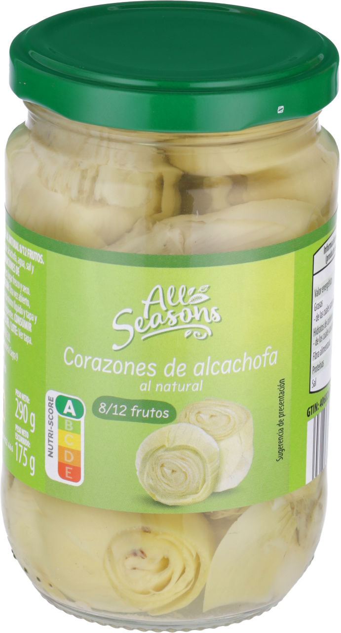 ALL SEASONS® - Corazones de alcachofa al natural