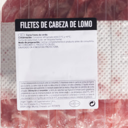 Filete de cabeza de lomo de cerdo