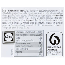 Jamón serrano reserva