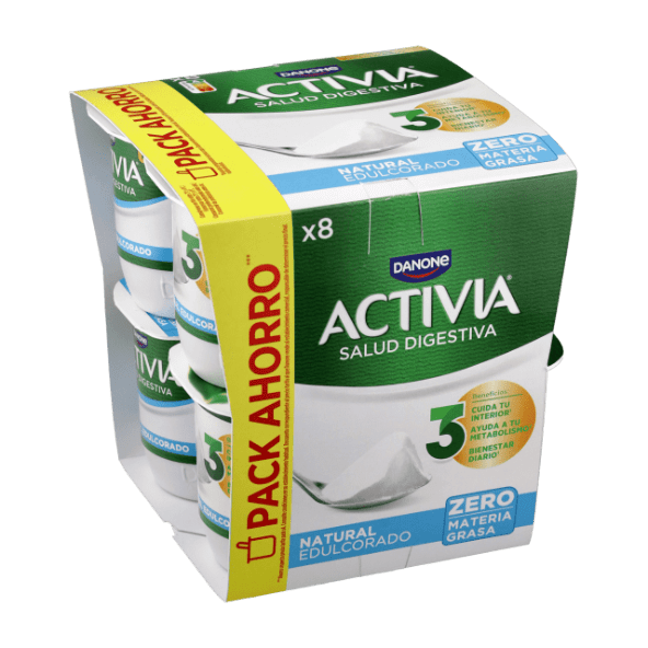 DANONE - ACTIVIA® - Yogur con probióticos 0% edulcorado