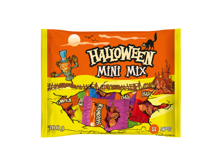 Mini golosinas de fruta de Halloween