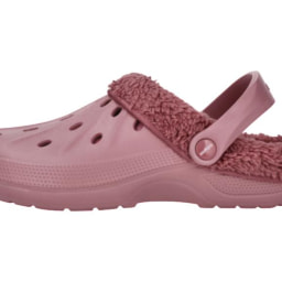 Clogs con borreguito para mujer