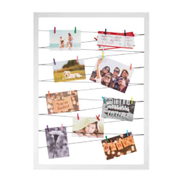 Tablón de fotos con cuerdas lineales