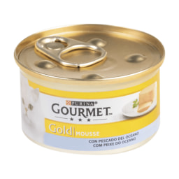 GOURMET GOLD® Alimento húmedo para gatos de mousse con pescado