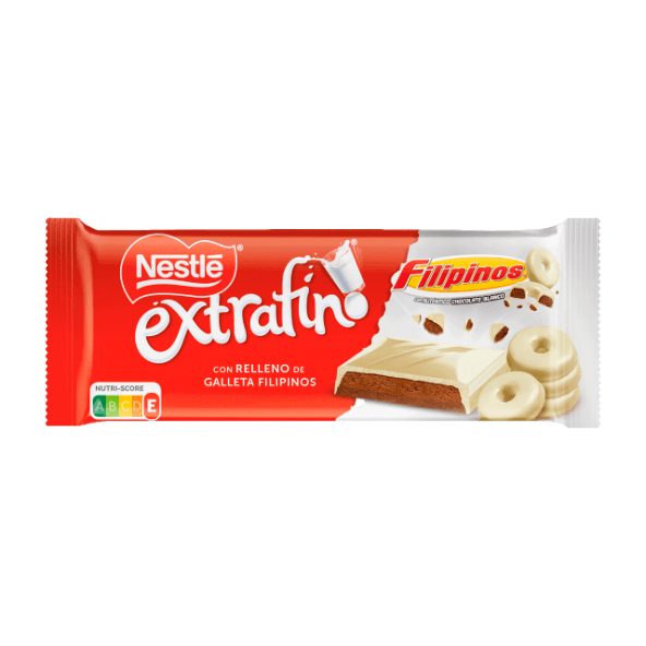NESTLÉ® - Tableta Nestlé de chocolate blanco y chocolate con leche con relleno cremoso y Filipinos