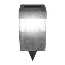 Lámpara solar LED efecto piedra redonda
