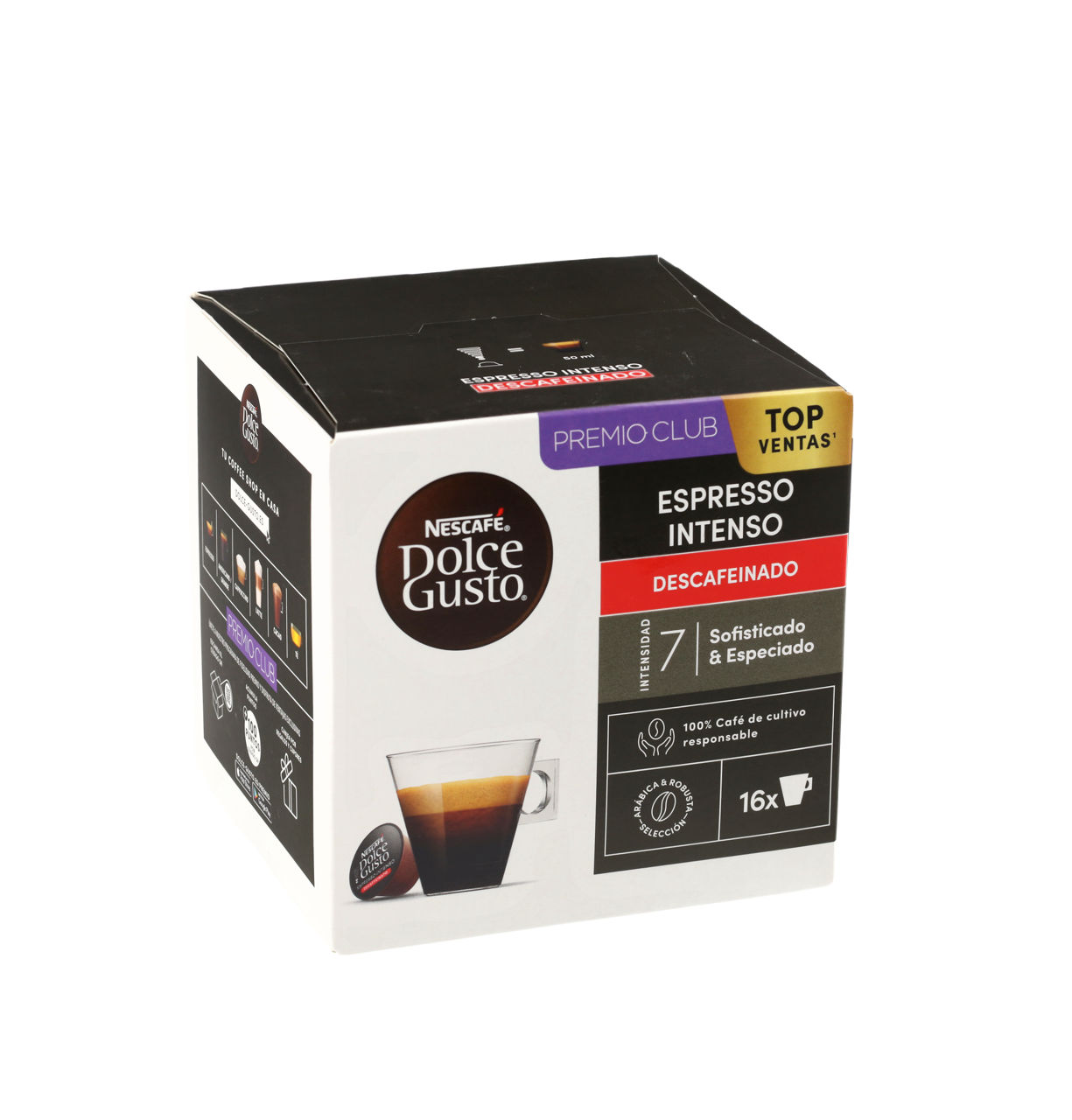 DOLCE GUSTO® - Cápsulas de café espresso intenso descafeinado