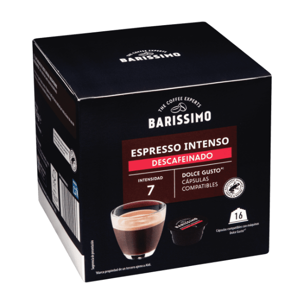 BARISSIMO® - Cápsulas de café espresso intenso descafeinado