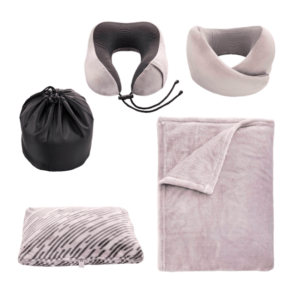NOVITESSE® - Cojín / Manta 2 en 1, Almohada 3D, Cojín 360º