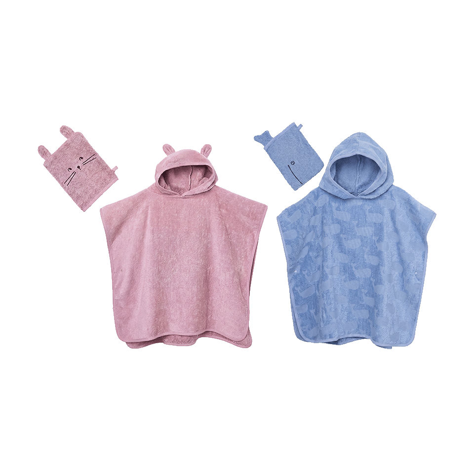 NOVITESSE® - Toalla con capucha / Poncho con manopla