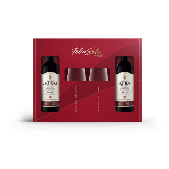 CASTILLO DE ALBAI® - Pack de 2 vinos tintos crianza DOCa Rioja
