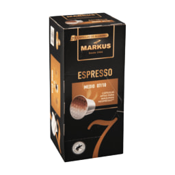 MARKUS® - Cápsulas café molido espresso