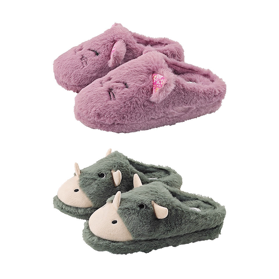 L&D® - Zapatillas de casa pelo júniors
