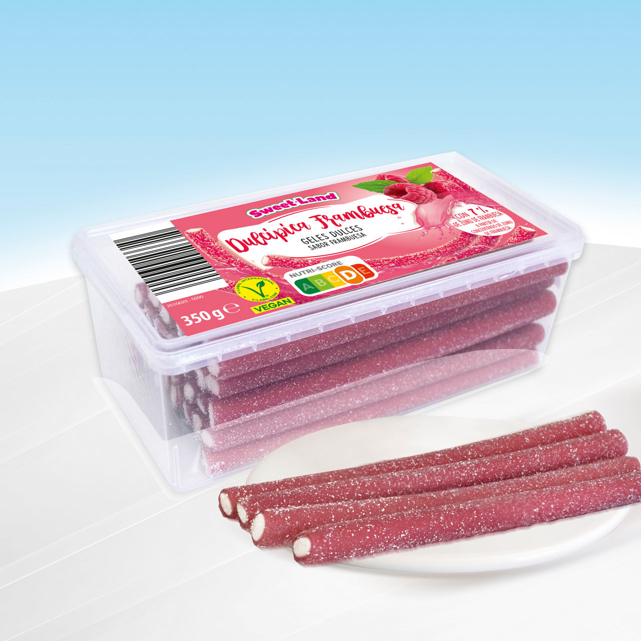 SWEET LAND® - Regalices sabor frambuesa