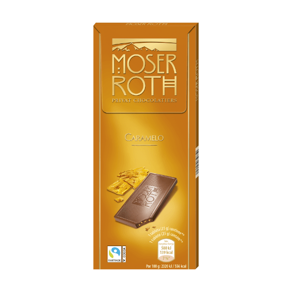 MOSER ROTH® - Tabletas de chocolate con leche  y caramelo