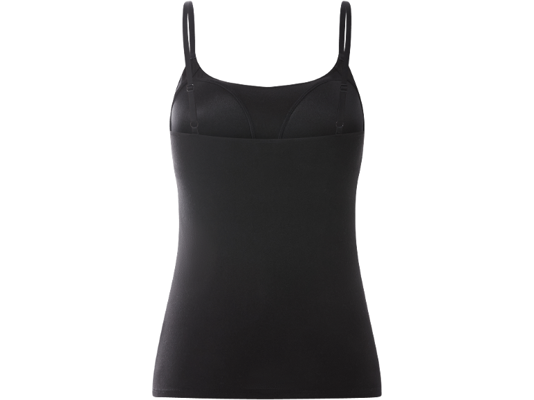 ESMARA® - Camiseta de tirantes finos con sujetador para mujer