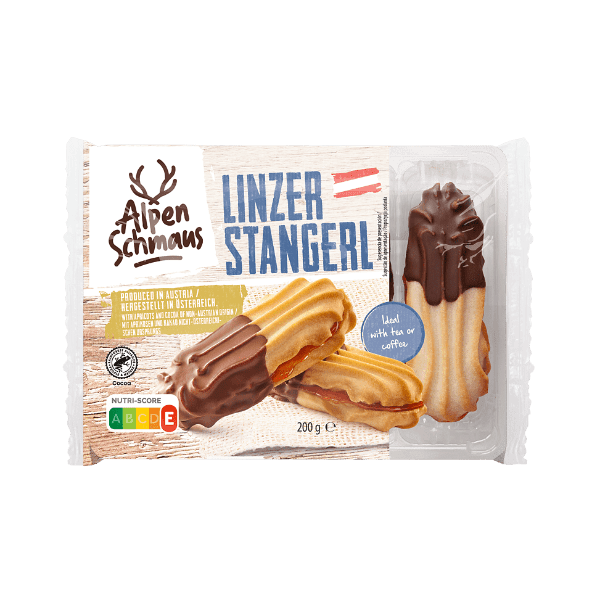 ALPENSCHMAUS® - Galletas alpinas de albaricoque y cacao