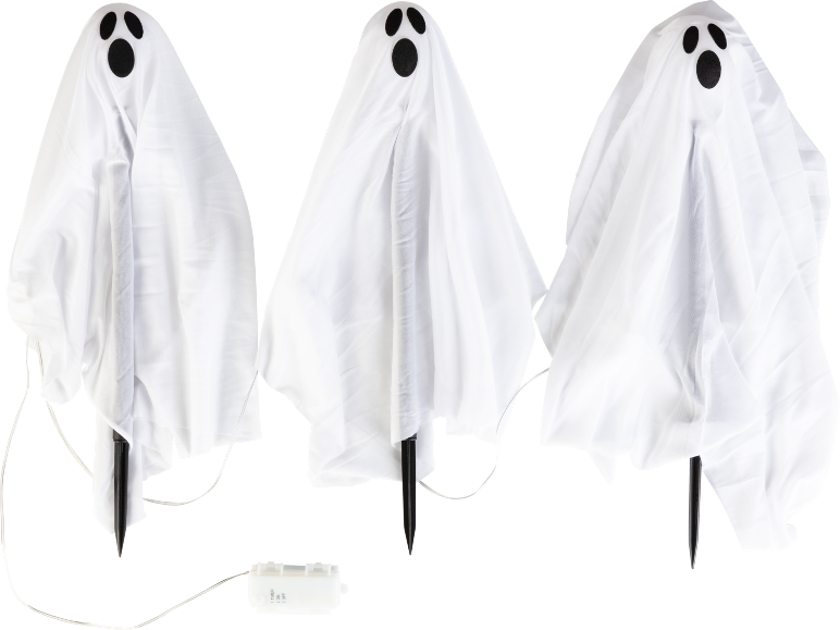 Estacas luminosas de jardín para Halloween