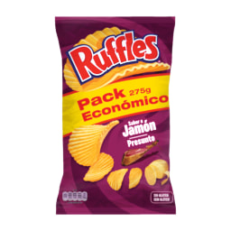 RUFFLES® - Patatas onduladas sabor jamón