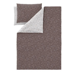 Ropa de cama reversible de satén 240 x 220 cm