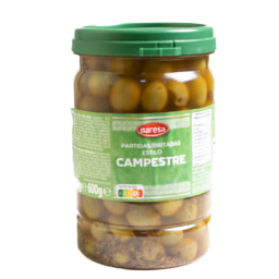 Aceitunas partidas estilo campestre