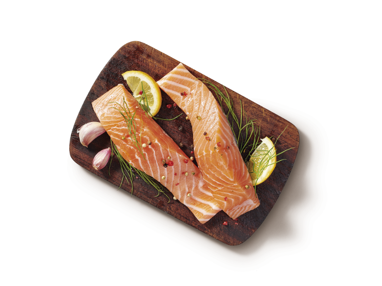 2 lomos de salmón