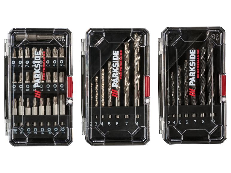 Taladro atornillador con batería de 12 V, juego de inicio »PBSPA 12 E4«, con baterías y cargador.