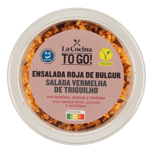 LA COCINA® - Ensalada roja de 'bulgur' con boniato,  quinoa y lentejas