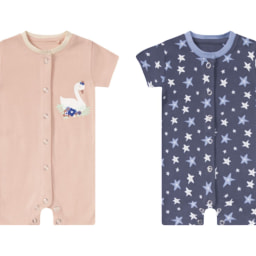 Pijama para bebé de manga corta