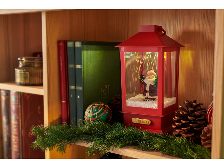 LIVARNO® - Farolillo LED con efecto de nieve y música