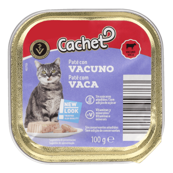 CACHET® - Comida húmeda para gatos con vaca