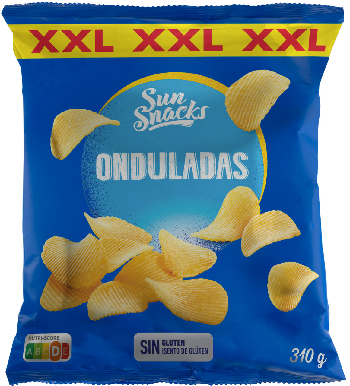 SUN SNACKS® - Patatas fritas onduladas XXL