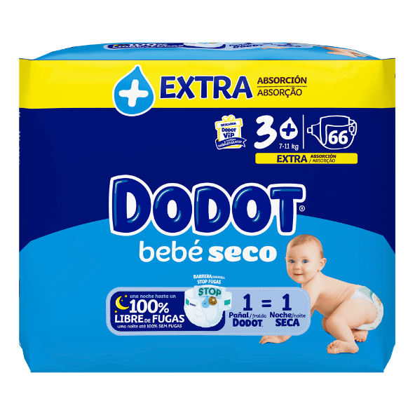 DODOT® - Pañales bebé seco talla 3