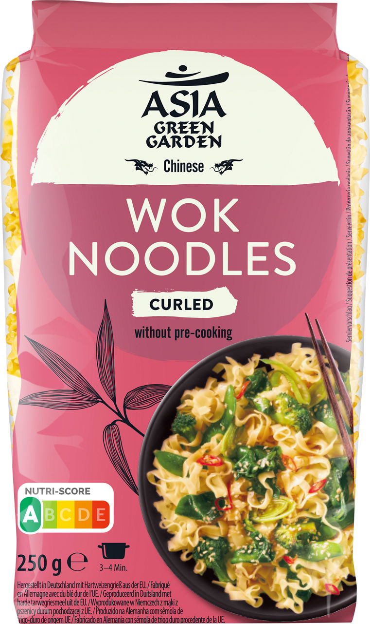ASIA GREEN GARDEN® - Fideos para wok ondulados