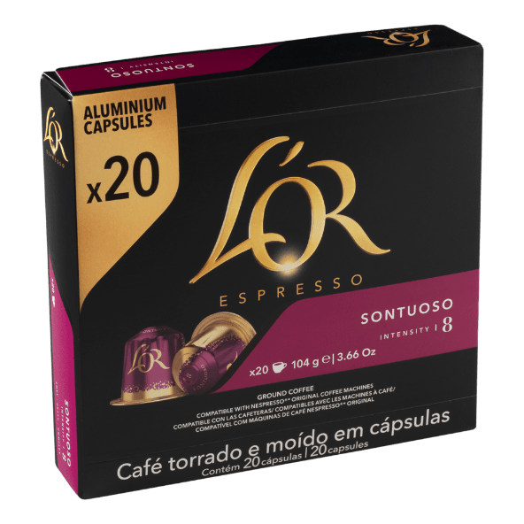 L'OR® - Cápsulas de café sontuoso