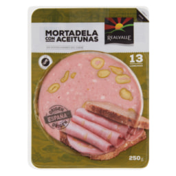 Mortadela con aceitunas