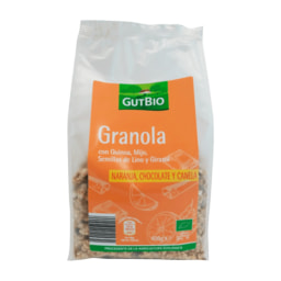 GUTBIO® Granola con naranja, chocolate y canela ecológica