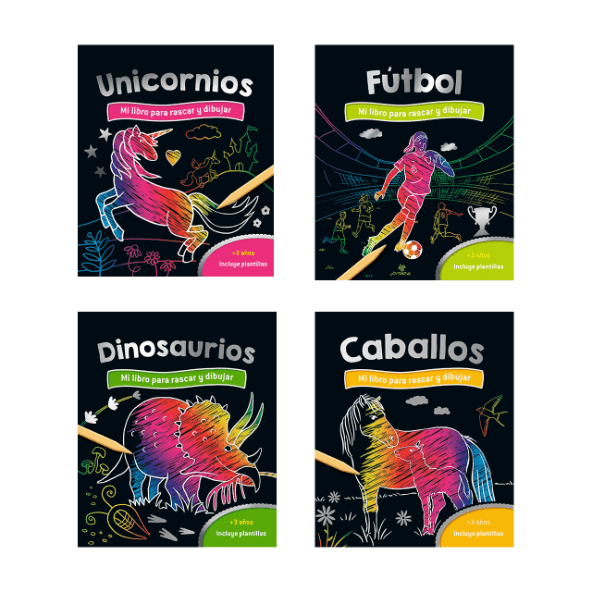 Libro para rascar dibujos