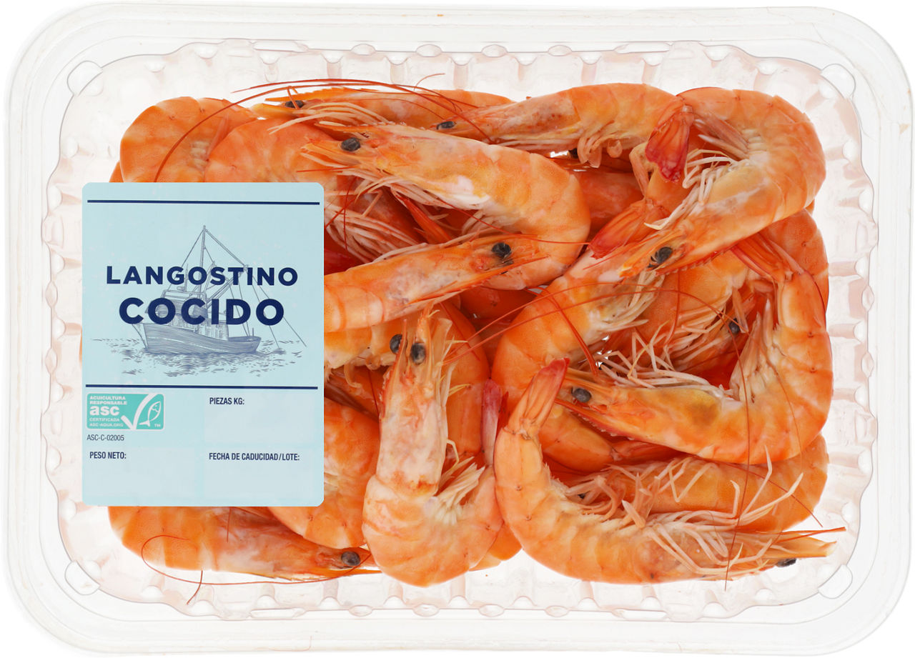 Langostino cocido
