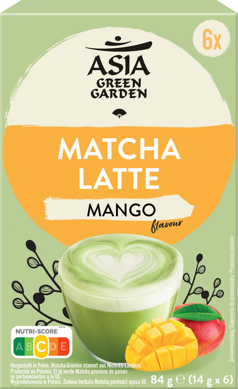 ASIA GREEN GARDEN® - Té matcha latte de mango
