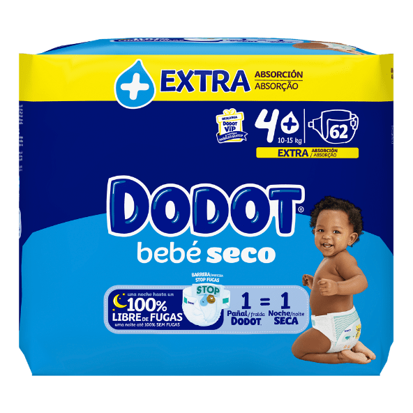 DODOT® - Pañales bebé seco talla 4 Dodot