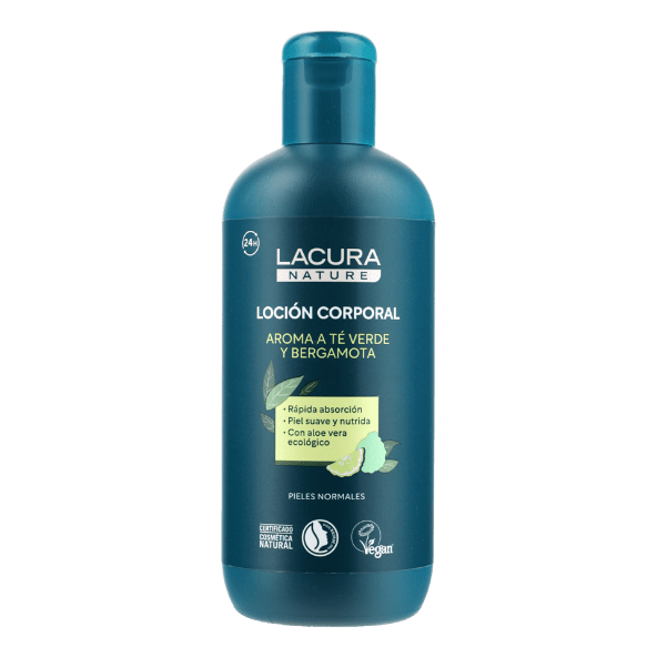 LACURA NATURE® - Loción corporal aroma a té verde y bergamota